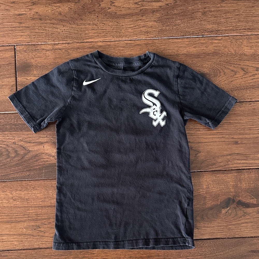 Nike Kids Black Tee with White Sox Logo